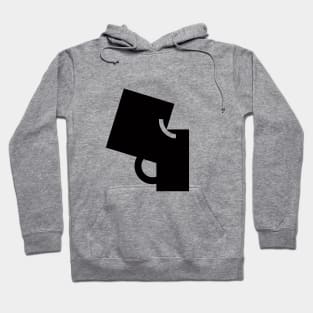 Black and White Contraption Q5 Hoodie